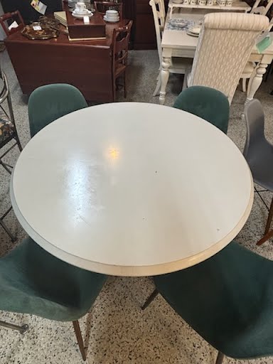 White Round Dining Table