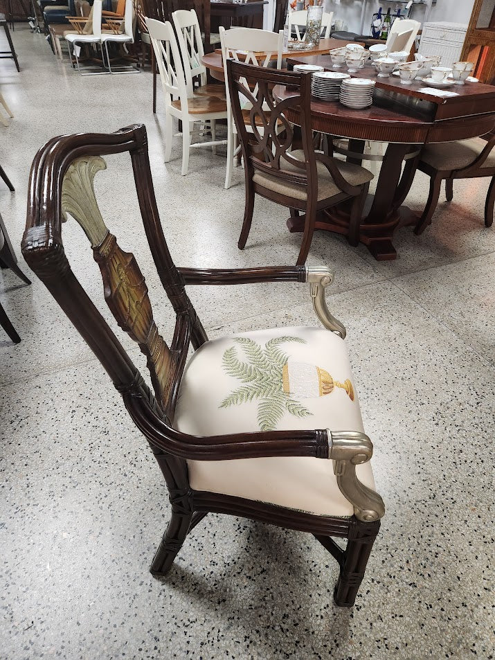 Maitland Smith Dark Wood Dining Set