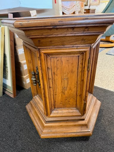 Wood Hexagonal End Table