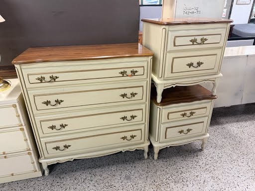 Two Tone French Bed Set