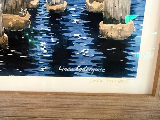 28x22" COA Giclee Prints Old Phosphate Dock Wall Art by Linda Soderquist