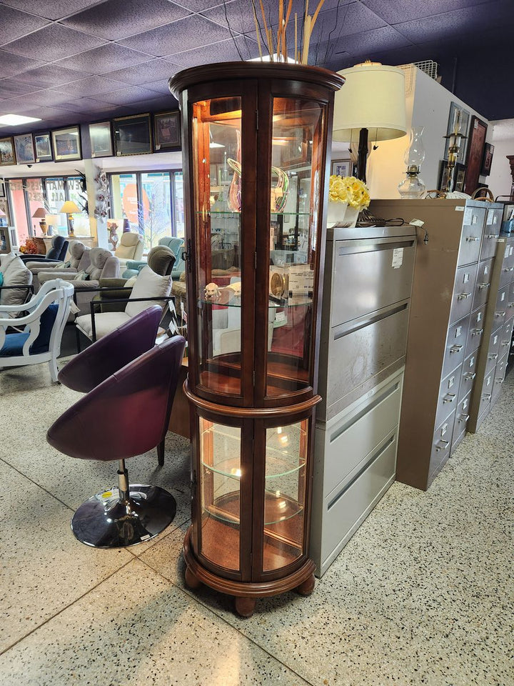 Tall Narrow Half Moon Display Unit