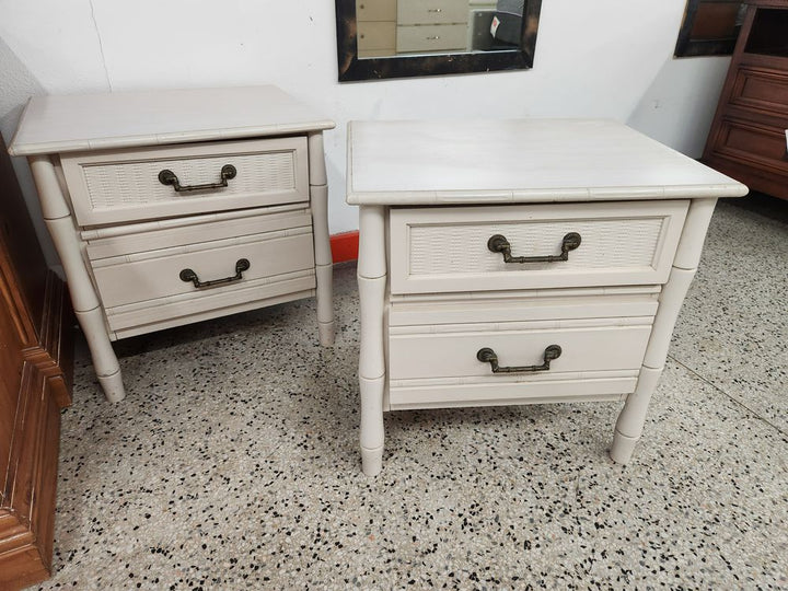 SET OF 2 | Coastal 2-Drawer Nightstands