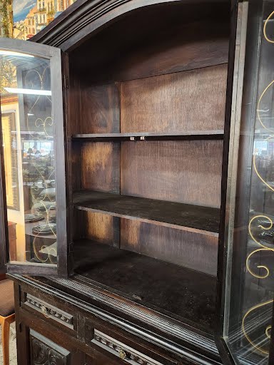 Dark Wood China Cabinet