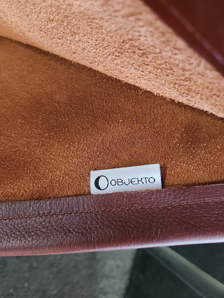 Oxblood Leather Lounge Chair