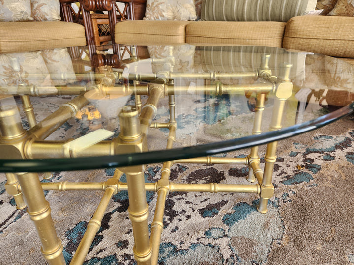 Vintage  Faux  Bamboo Coffee Table