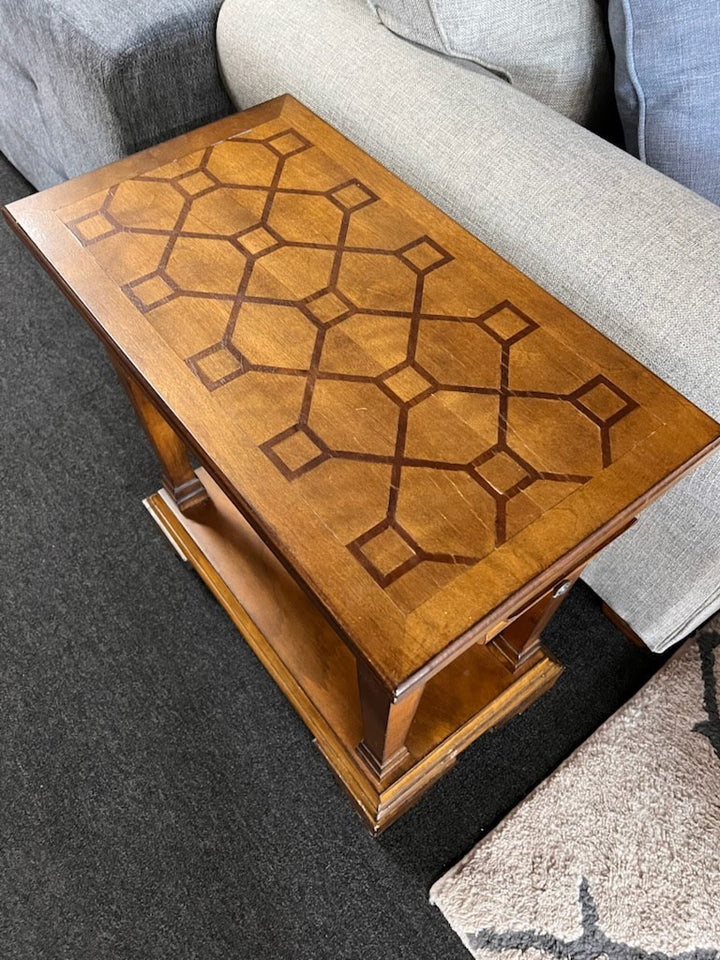 Single Drawer Slim End Table