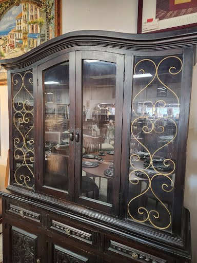 Dark Wood China Cabinet