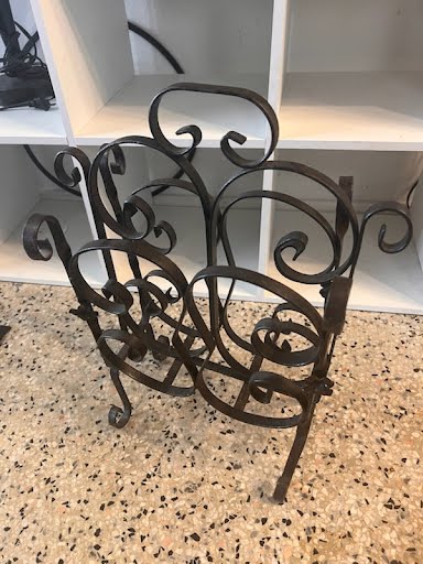 Wrought Iron Magazine Holder