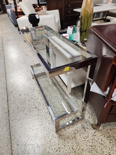 Sofa Table Chrome Glass