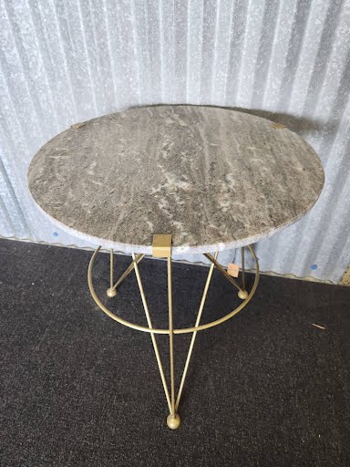 Stone Top End Table