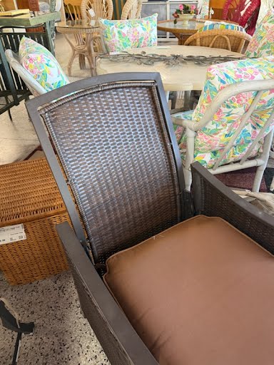 SET OF 2 | Hanover Ventura Wicker Reclining Outdoor Chairs