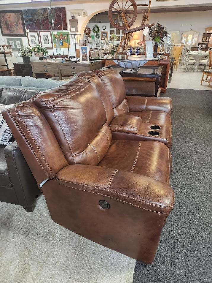 Brown Ashley Furniture Love Seat