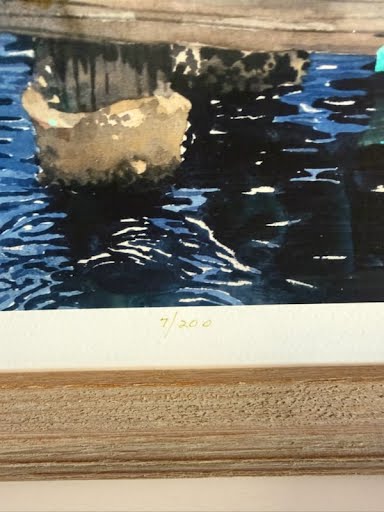 28x22" COA Giclee Prints Old Phosphate Dock Wall Art by Linda Soderquist