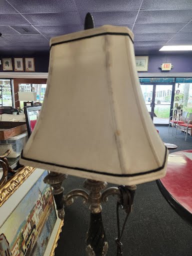 Floor Lamp Black Ornate