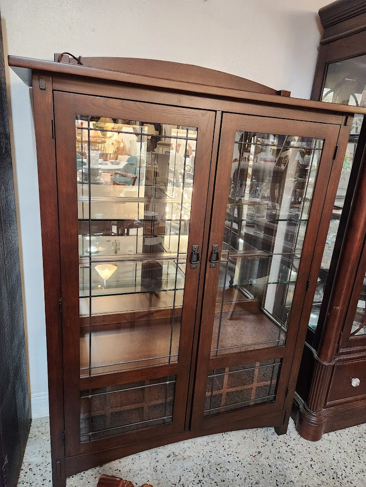 Ethan Allen Cherry Wood China Cabinet