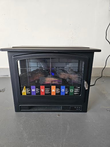 Black electric  Fireplace