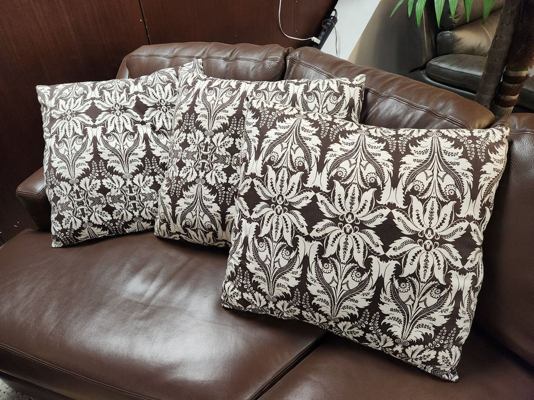 Brown And White Pillows
