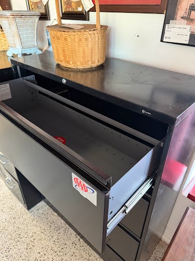 Black Metal File Cabinet