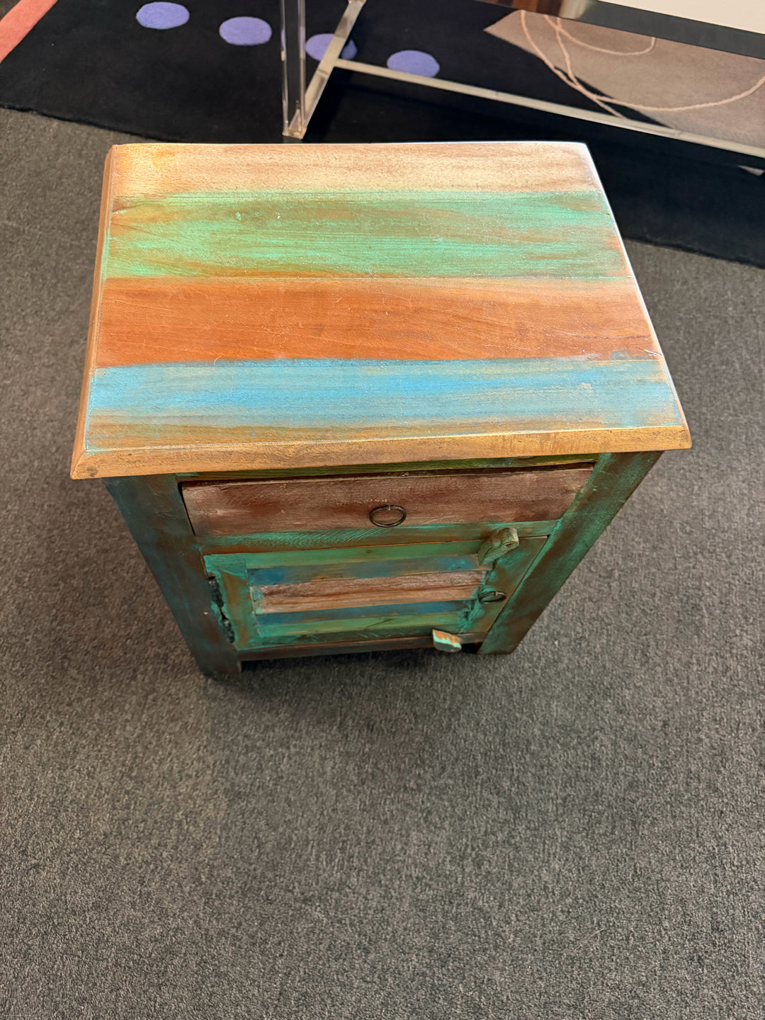 Vidaxl Reclaimed Wood Nightstand