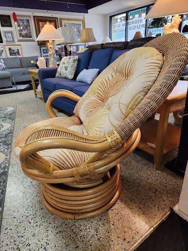 Bamboo Wicken/Rattan Rocker Chair