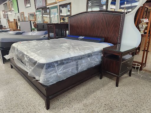 Dark Wood King Bed