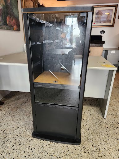 Glass Door Stereo Cabinet