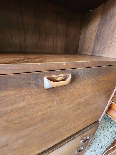 Mid Century Modern Walnut Bookcase