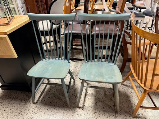 ETHAN ALLEN Windsor Chair - Teal