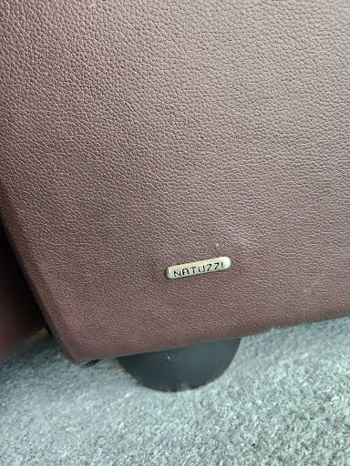 Natuzzi Chair w. Ottoman Brown