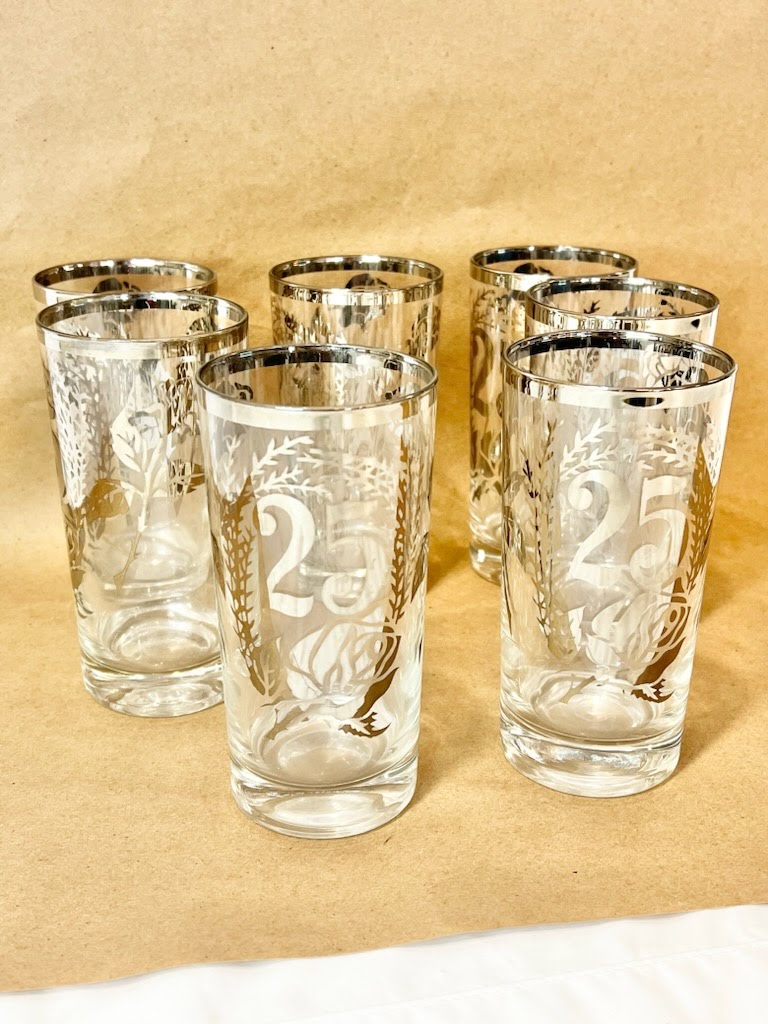 Set of 7 Tall Glassware