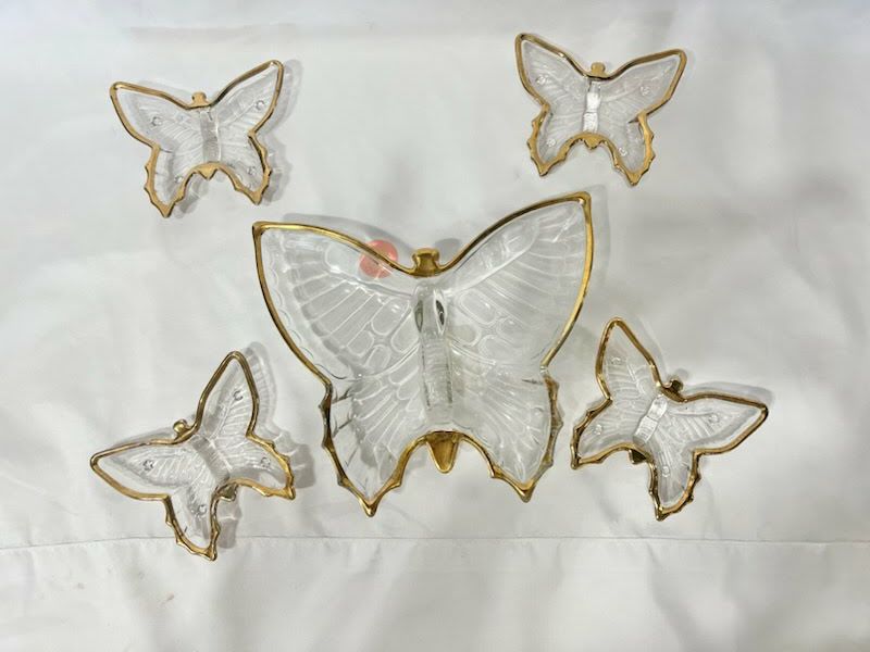 5 Piece Set, Butterfly Trays