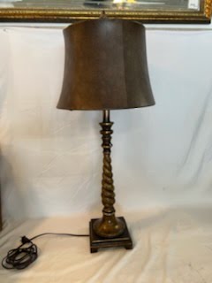 Rustic Gold Swirl Table Lamp