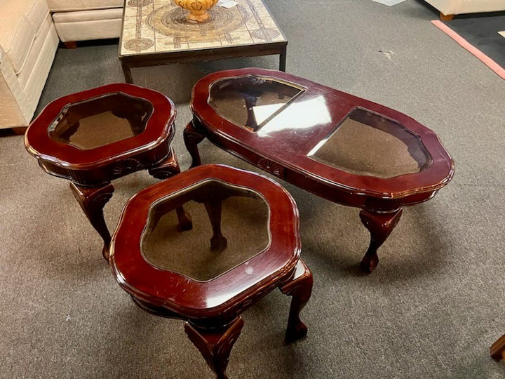 3 Piece End Table Coffee Table Set