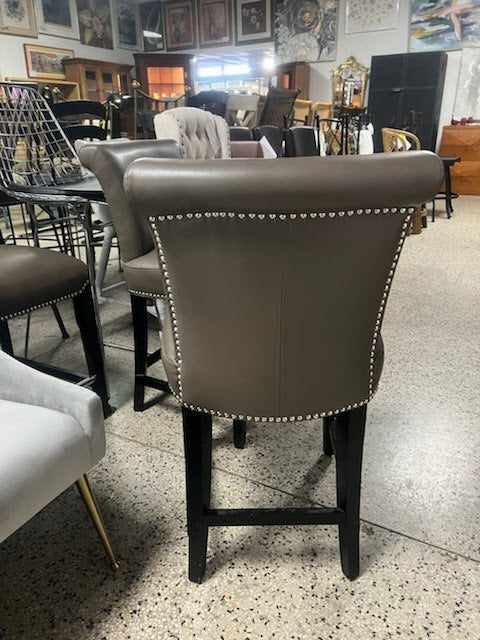 SET OF 3 - Taupe Counter Stool