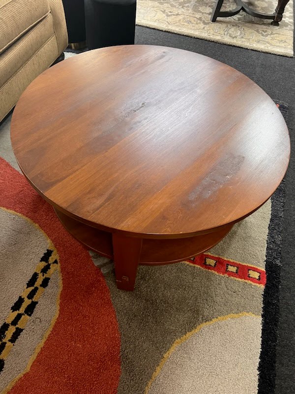 36" Round Wood Coffee Table