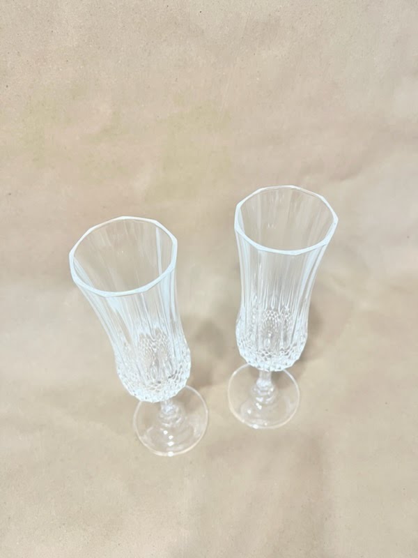 Set of 2, Champagne Glasses