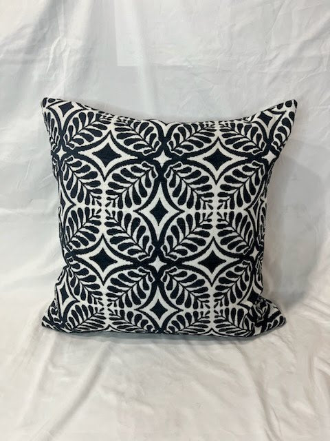 Single Black Abstract Pillow