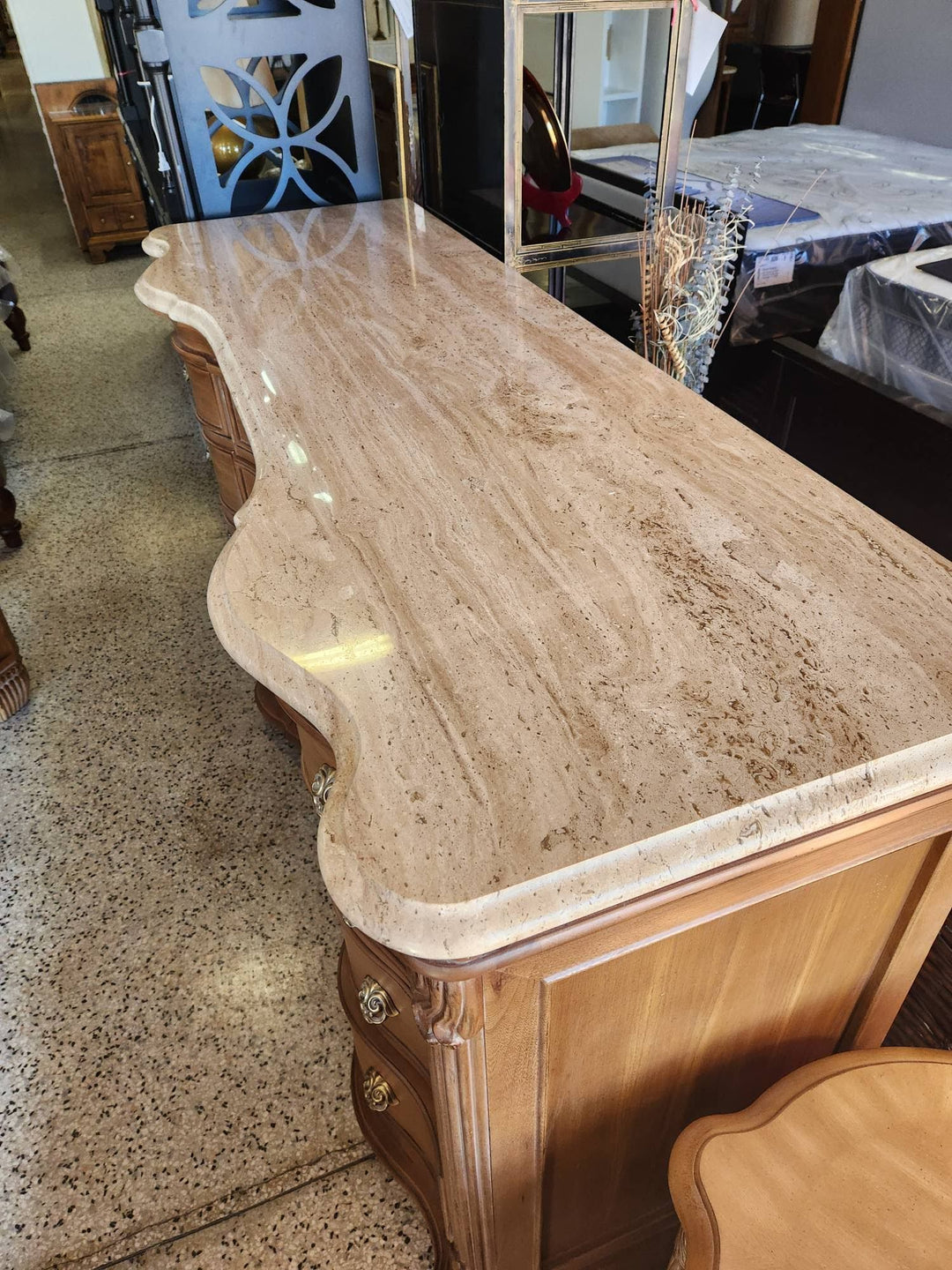 Bernhardt Dresser, 12 Drawers, Marble Top