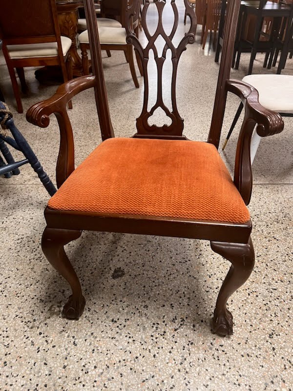SET OF 2 Wood Arm Chairs