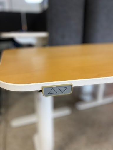 IKEA - Electric adjustable desk wood w/ metal base