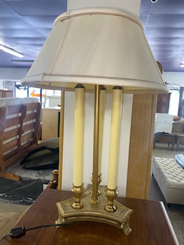 Brass Faux Candlesticks Table Lamp