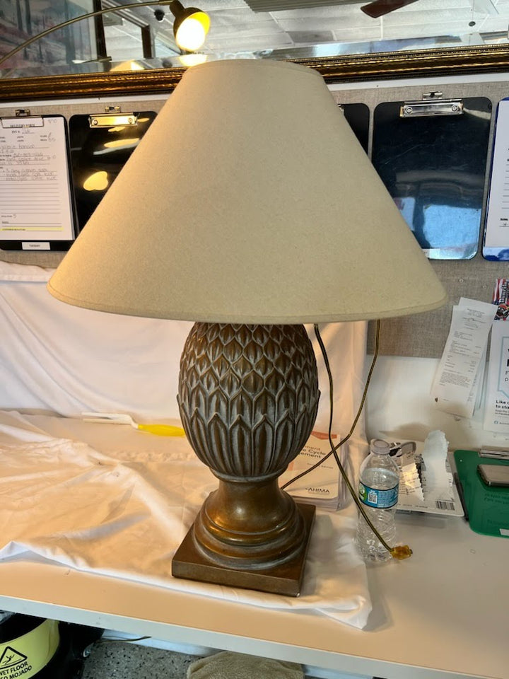 Brown/White-Wash Table Lamp