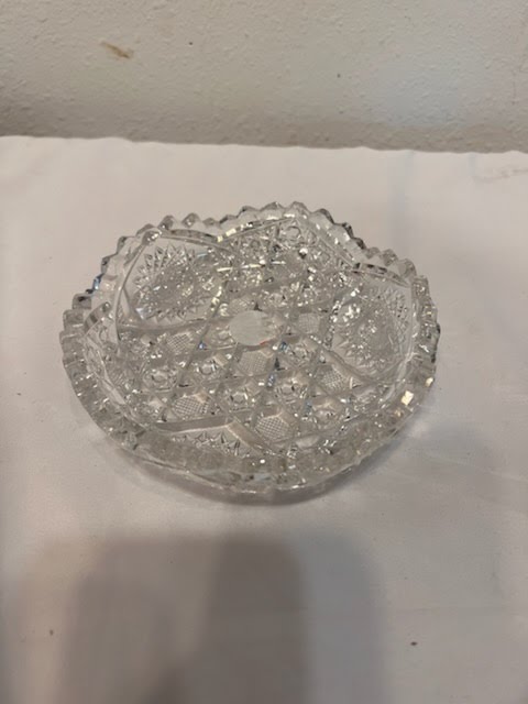 Etched Crystal Dish