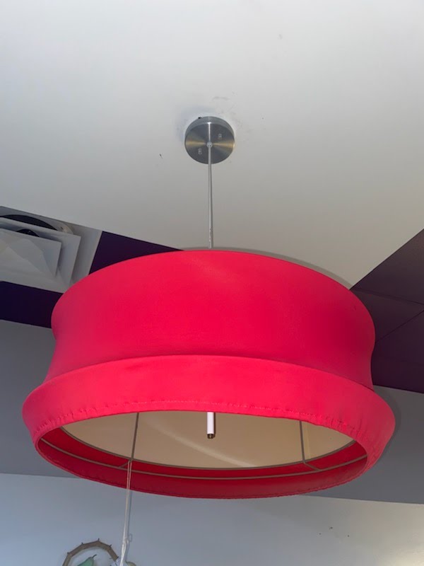 Red Sonneman Ceiling Lamp