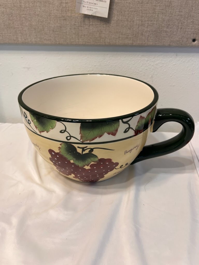 2 Piece Set - Oversized Tea Cup and Platter