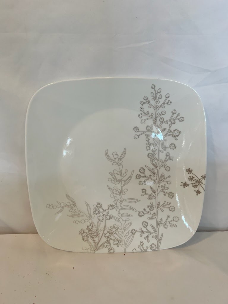 CORELLE SHADOW DANCE - 10.5" Plate Square Dinner
