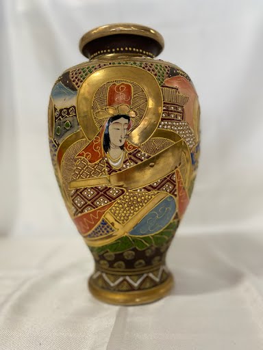 Satsuma Vase, Hand Painted