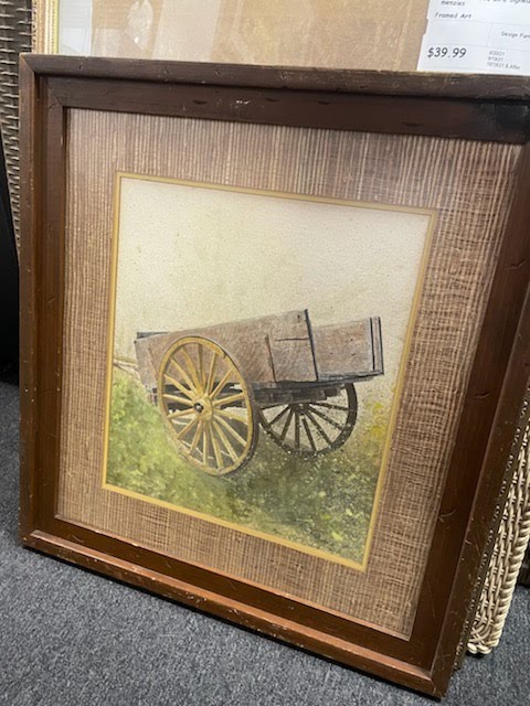 24"x24" Wagon Framed Art