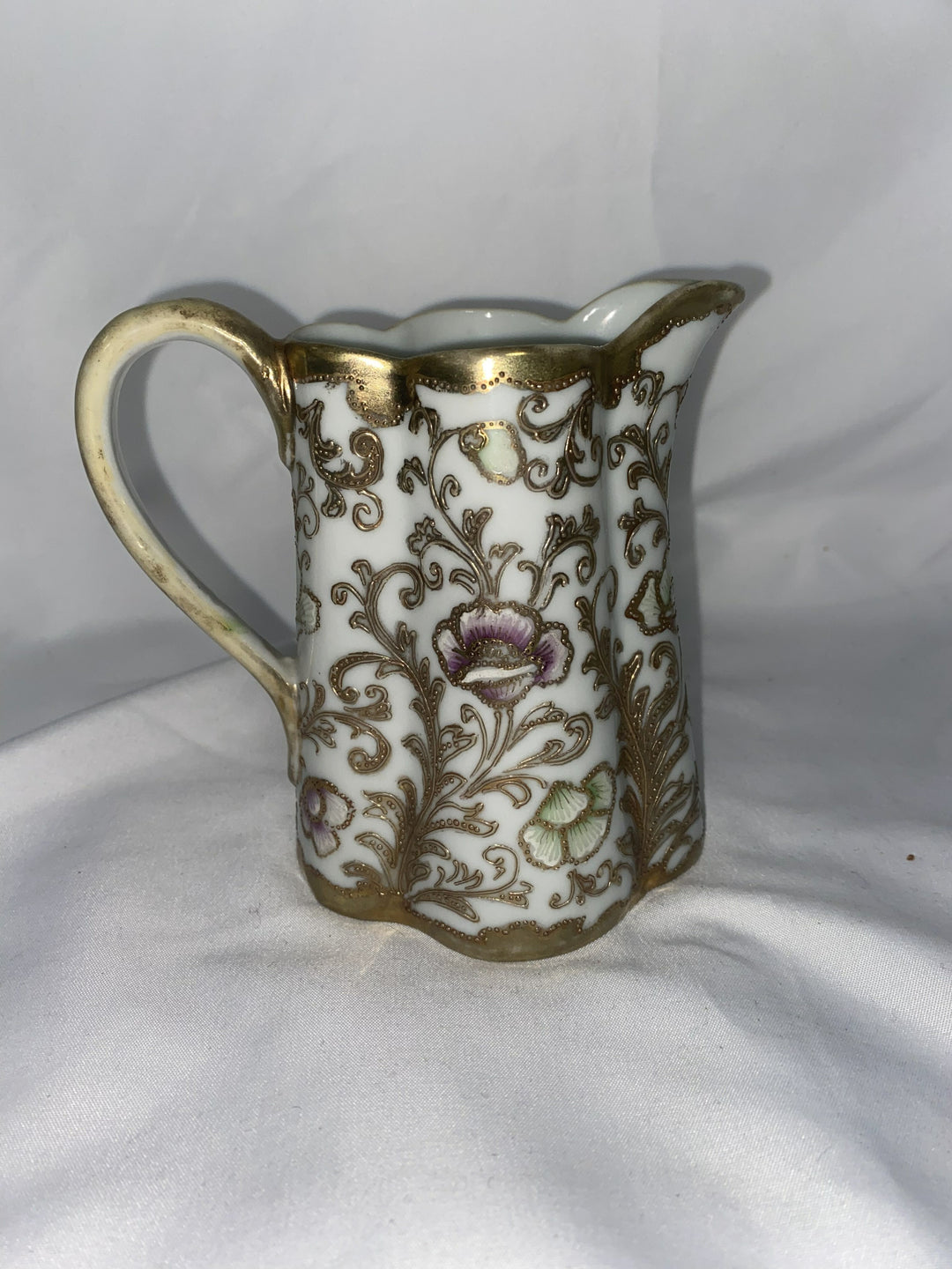 White and Gold Pitcher
